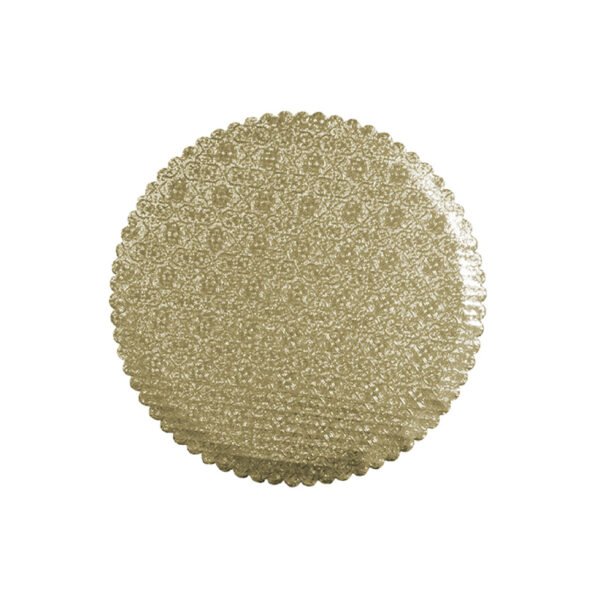 FLUTE CAKE CIRCLE/GOLD 10/BASE CIRCULAR ORO DE 10