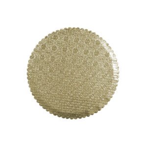FLUTE CAKE CIRCLE/GOLD 12/BASE CIRCULAR ORO DE 12